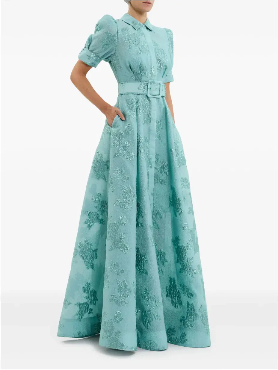 Rebecca Vallance Benette Short Sleeve Gown Size 8 - Image 1