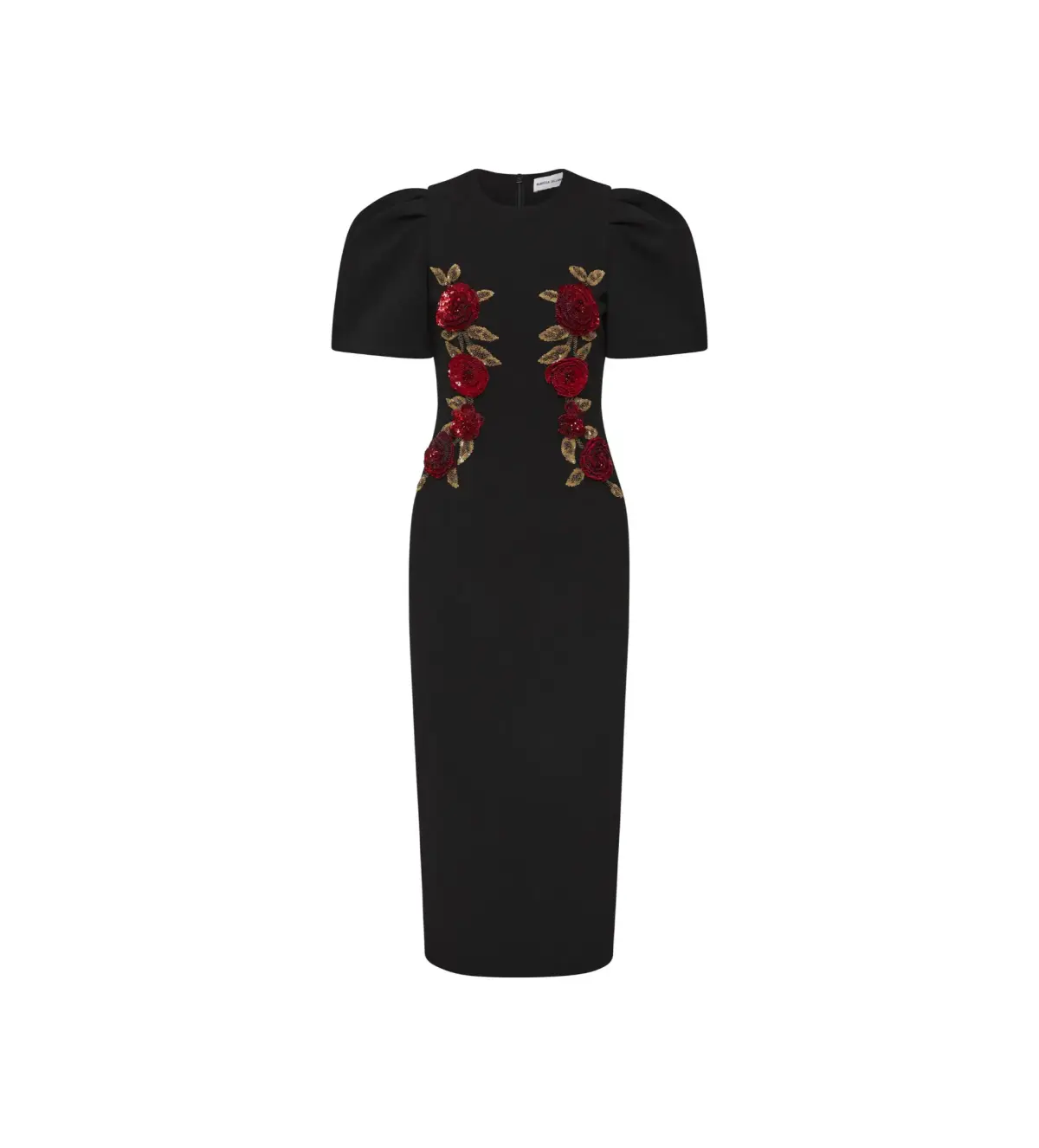 Rebecca Vallance Rosetta Midi Dress Black Size AU 12 - Image 5