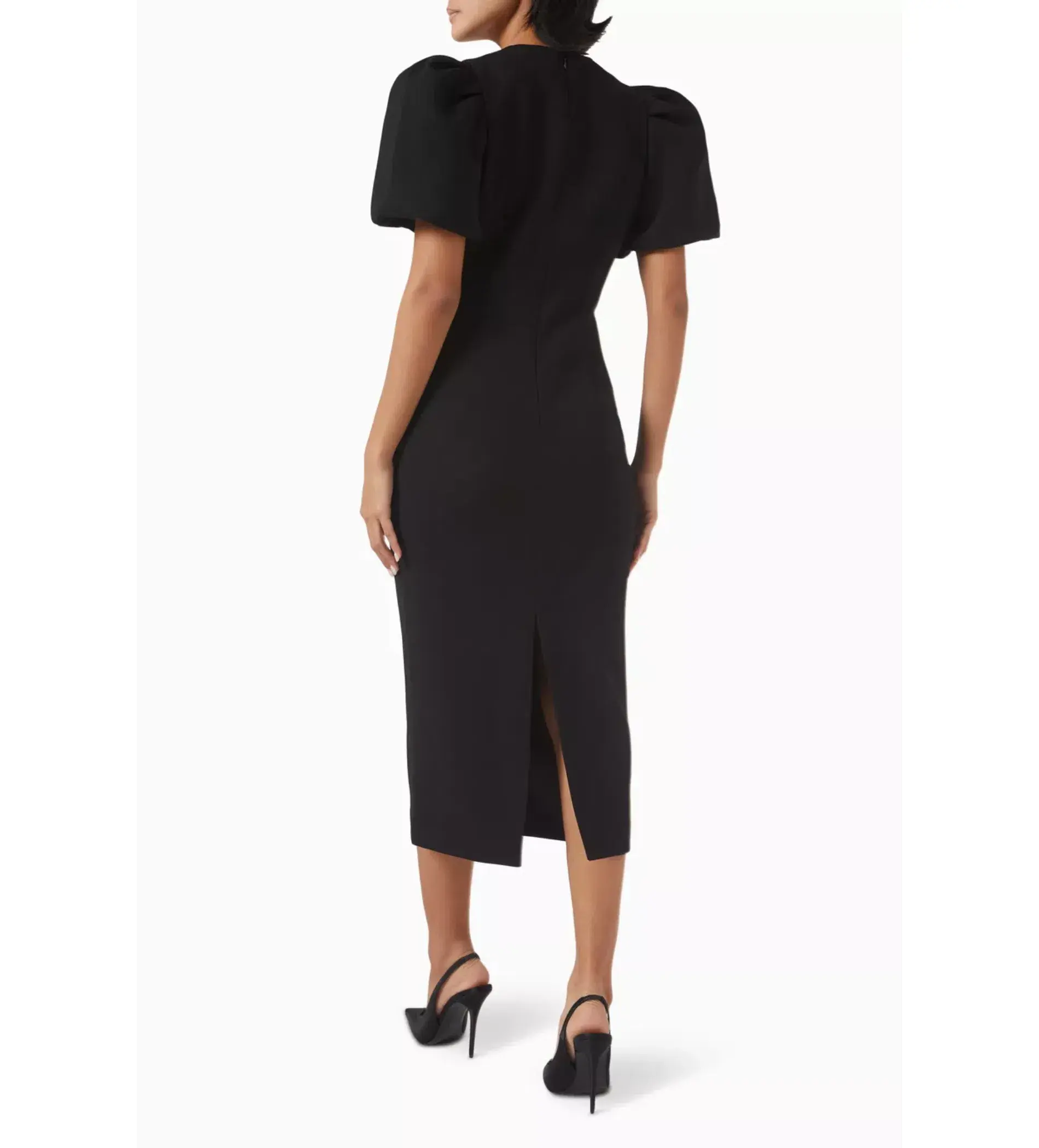 Rebecca Vallance "Rosetta" Midi Dress Black Size 14 - Image 3