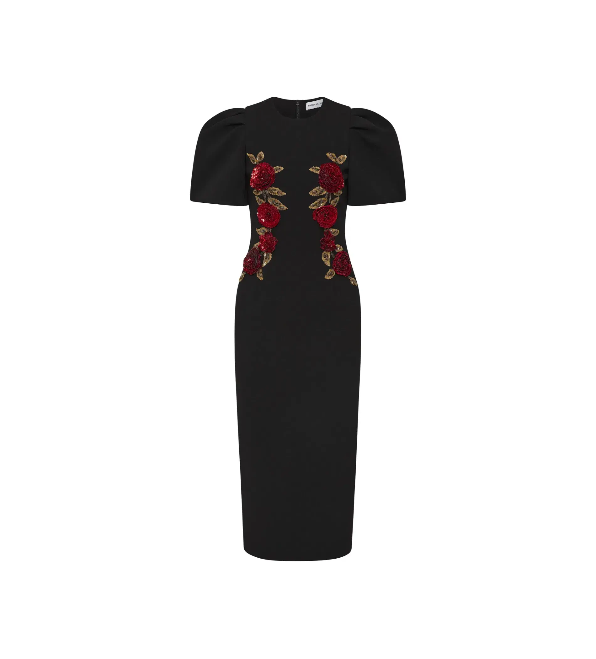 Rebecca Vallance Rosetta Midi Dress Black Size 16 - Image 5