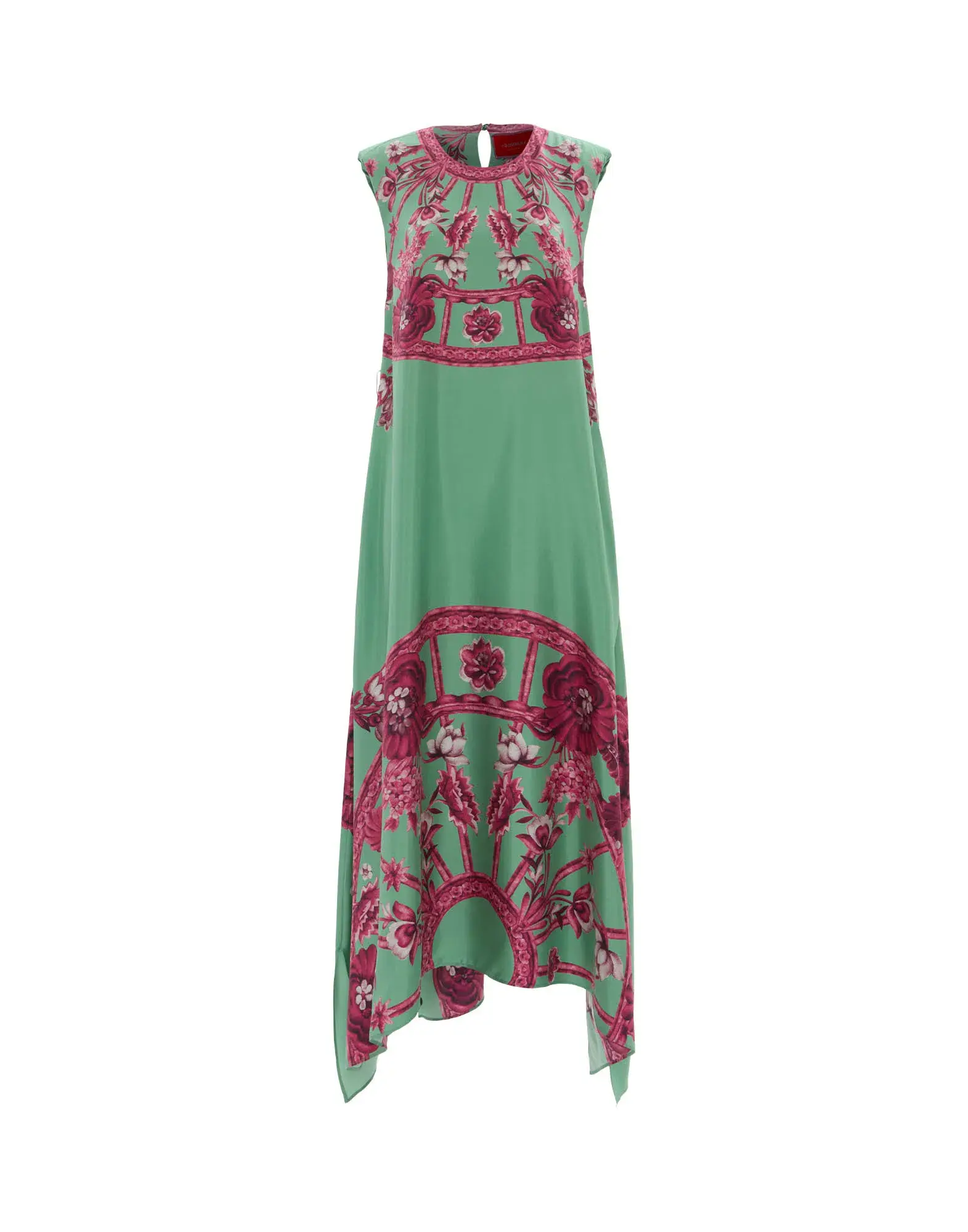 La DoubleJ Zodiac Placee Acquamarine in Silk Twill San Carlo Dress AU 10 - Image 4