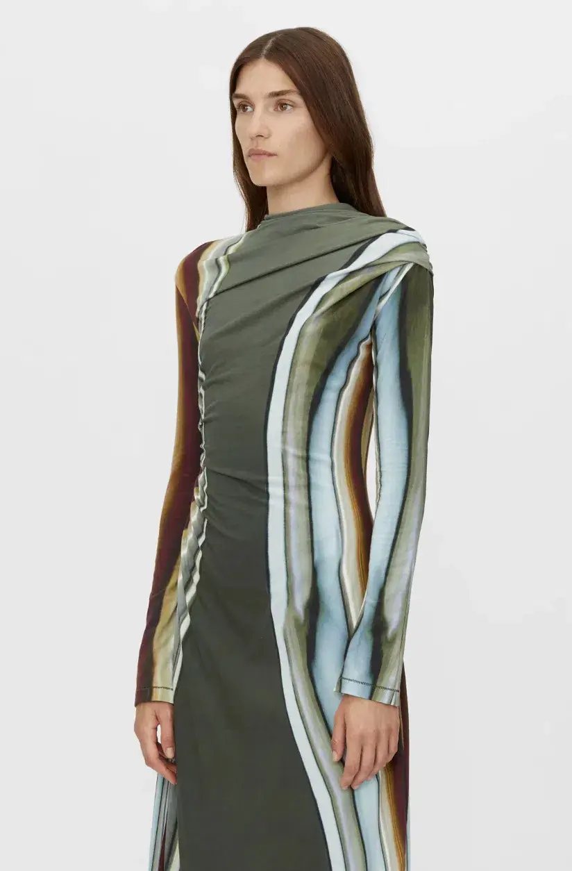 Camilla and Marc Elixir Dress Multi Print Size 8 - Image 3