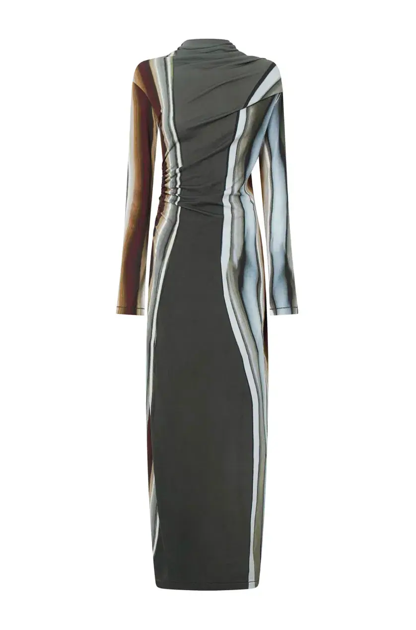 Camilla and Marc Elixir Dress Multi Print Size 8 - Image 6