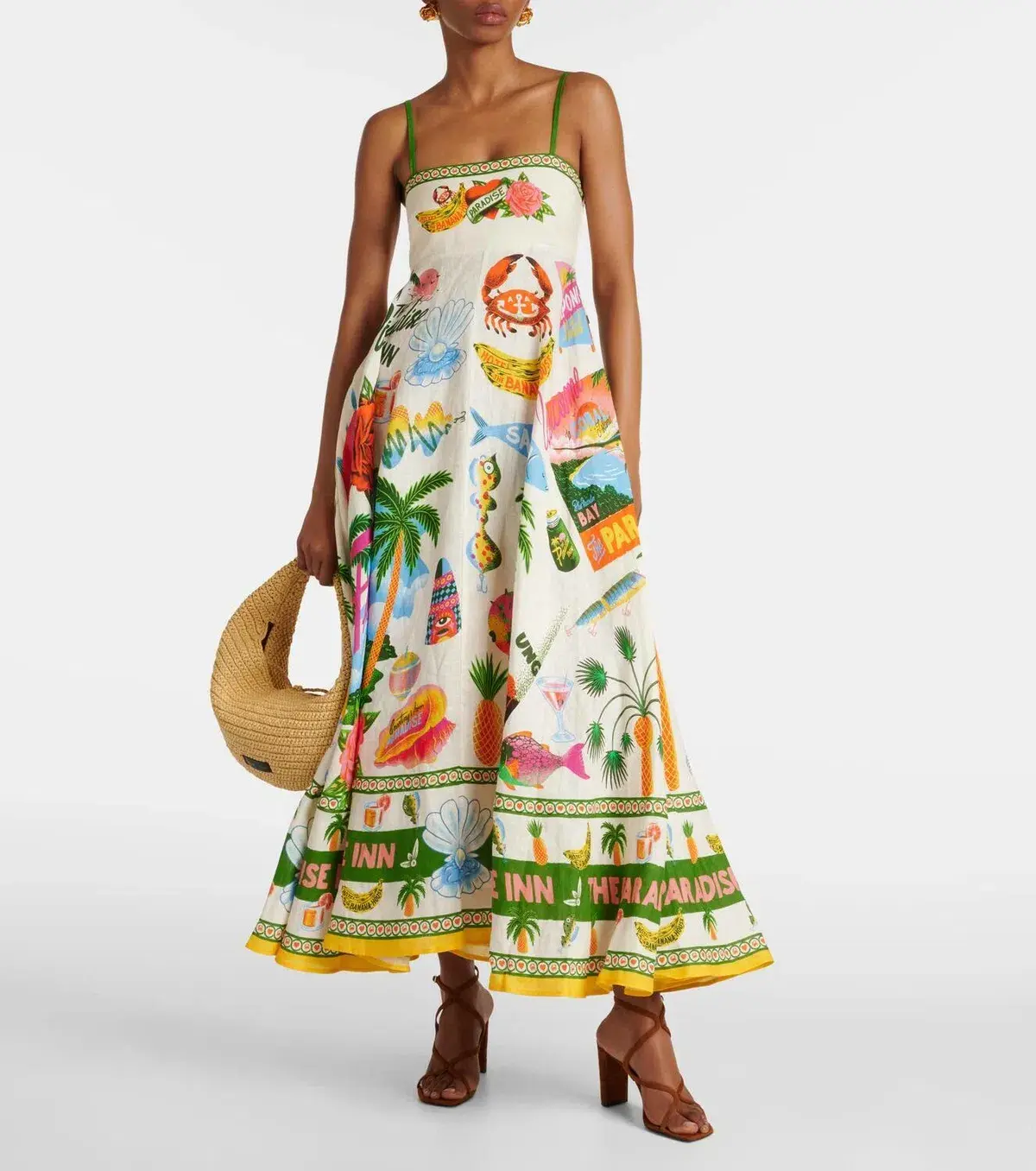 Alemais Paradiso Sundress Multi Print Size 8 - Image 1