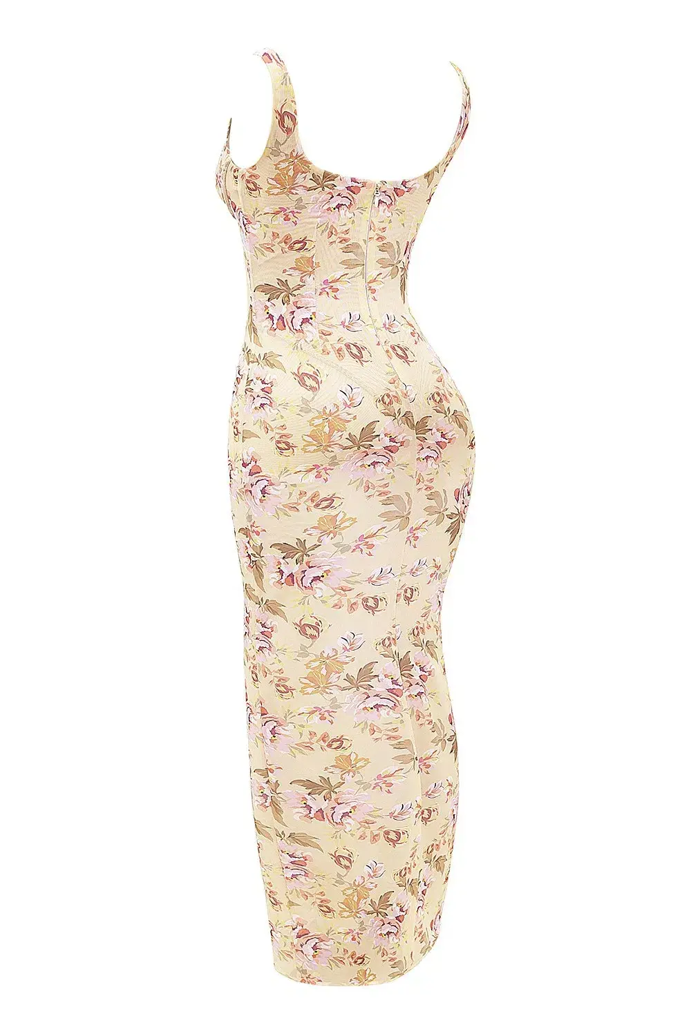 House of CB Robina Honeyflower Sheer Maxi Dress Print Size XS/AU 6 - Image 7