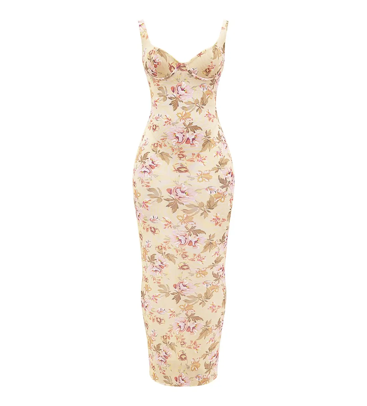 House of CB Robina Honeyflower Sheer Maxi Dress Print Size XS/AU 6 - Image 6