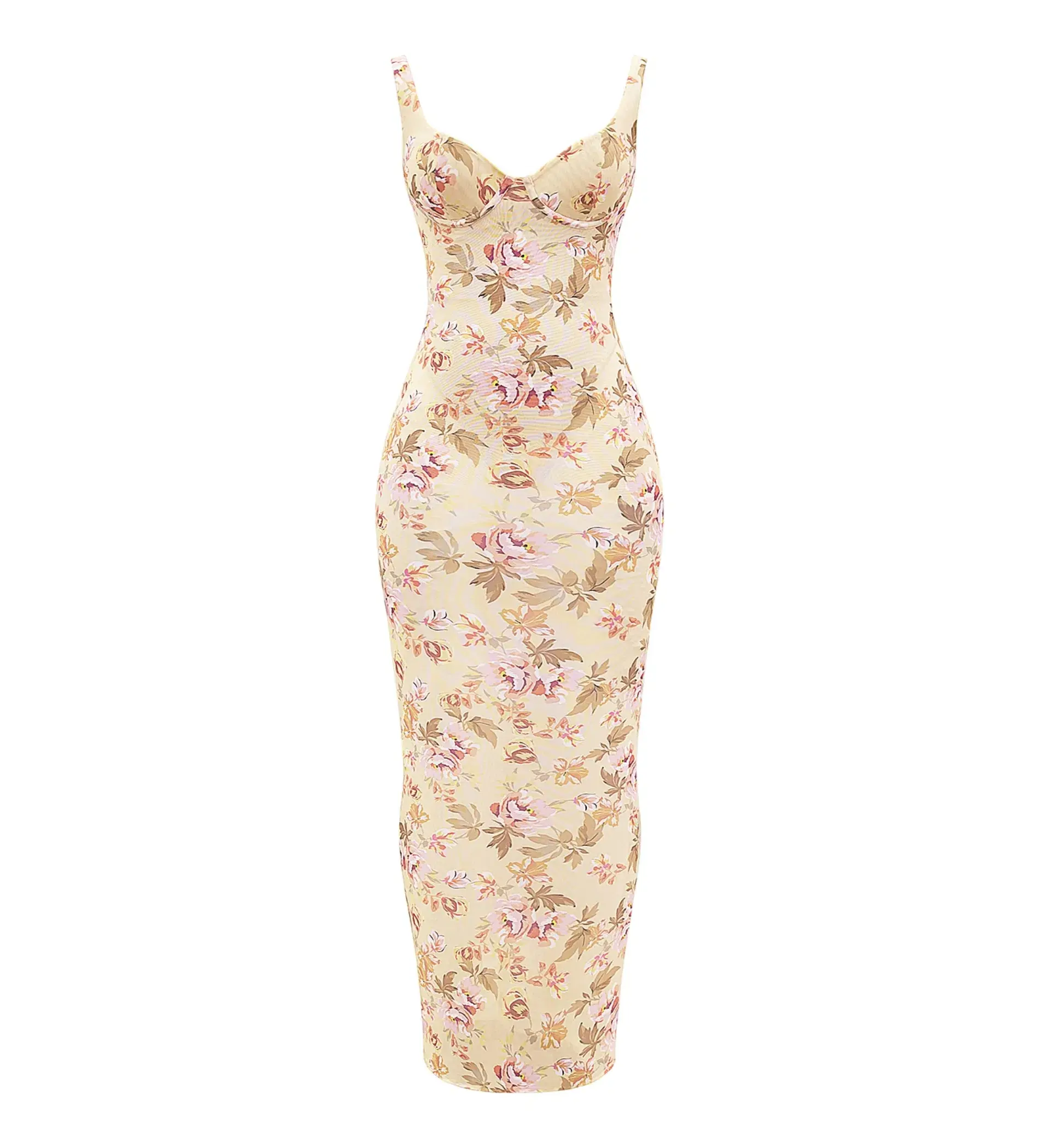 House of CB Robina Honeyflower Sheer Maxi Dress Print Size XS/AU 6 - Image 6