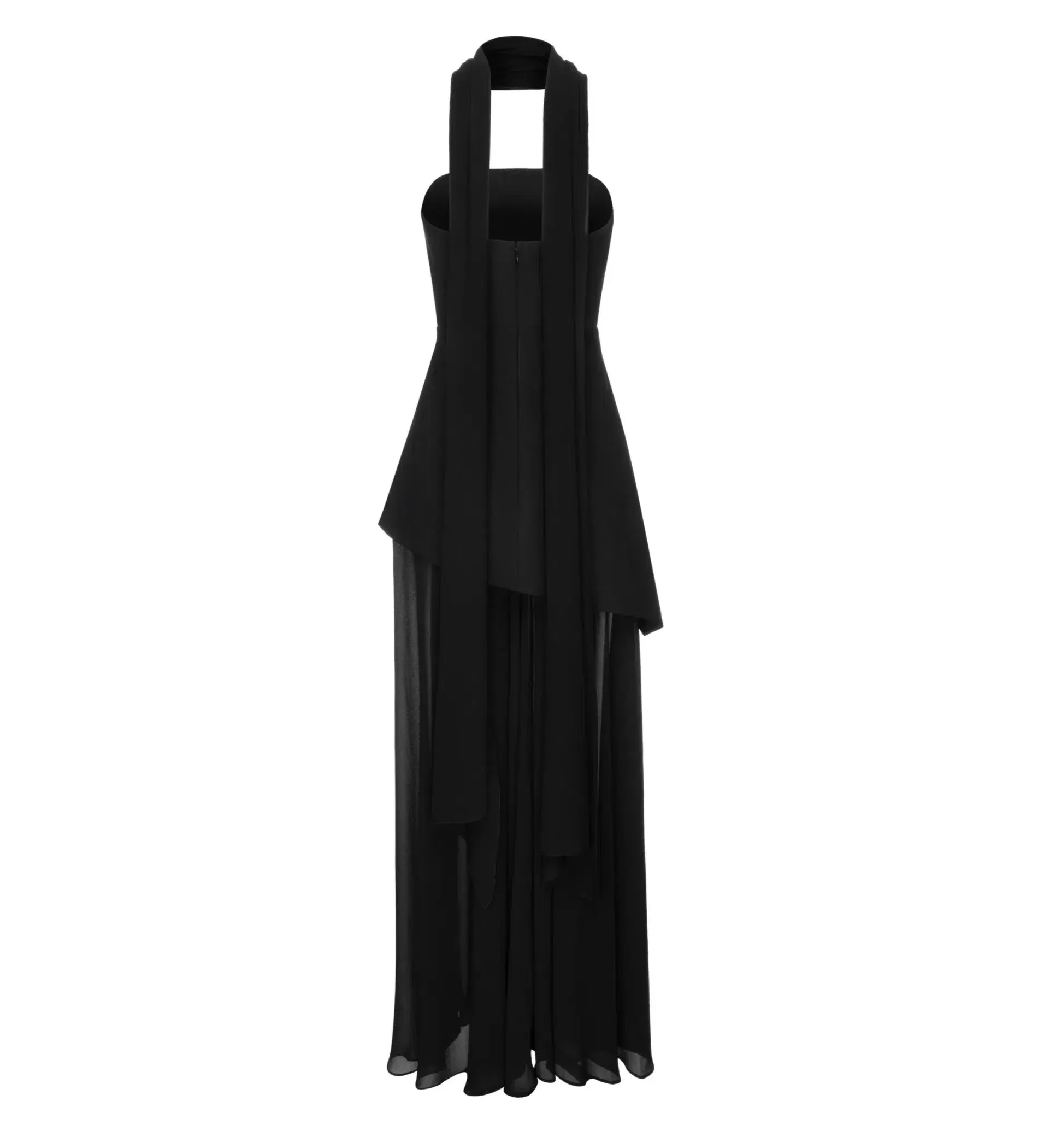 Matterstore Monaco Black Dress with Scarf Black Size 10 - Image 5