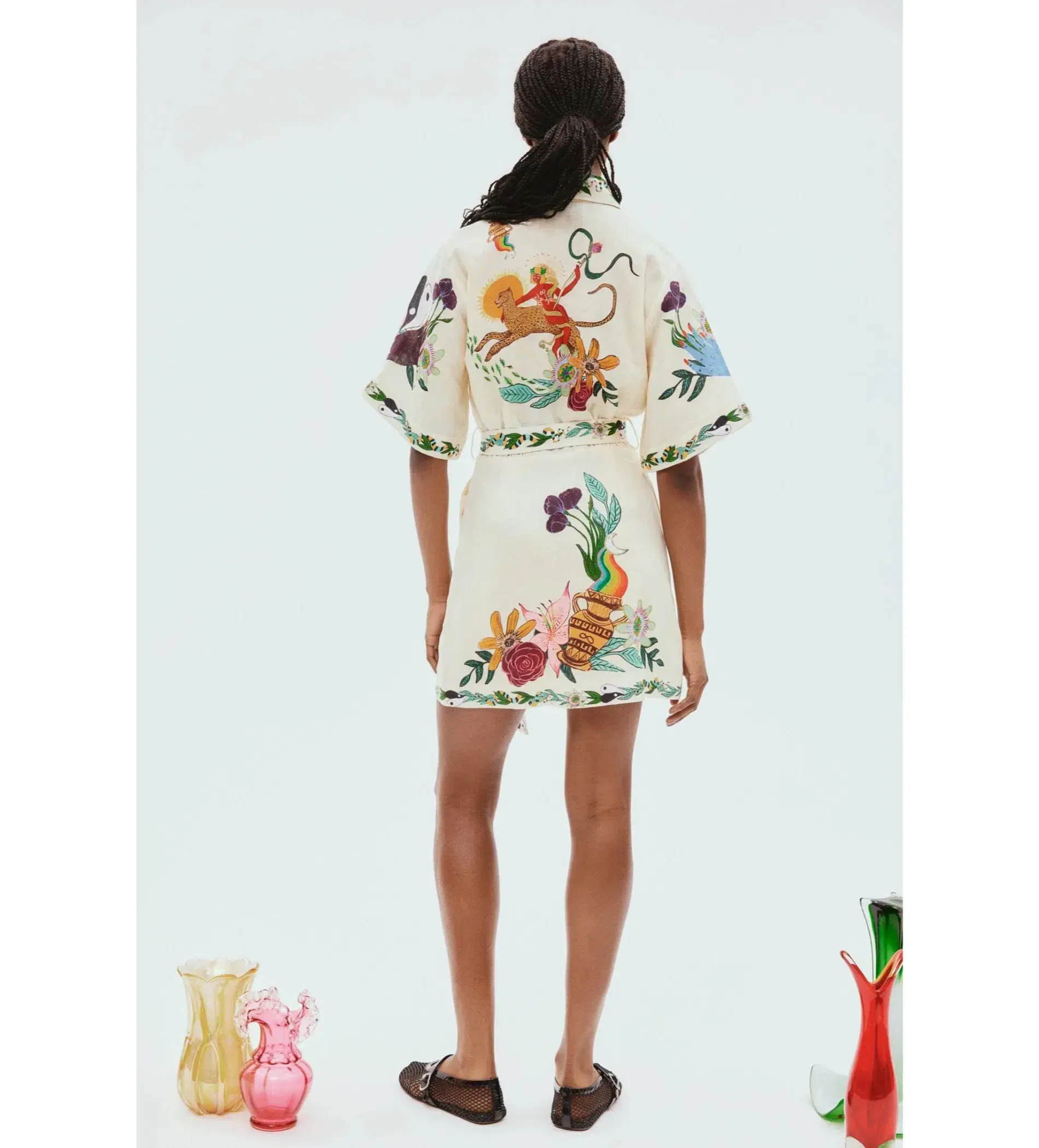 Alemais Meagan Mini Dress Floral Size 10 - Image 5