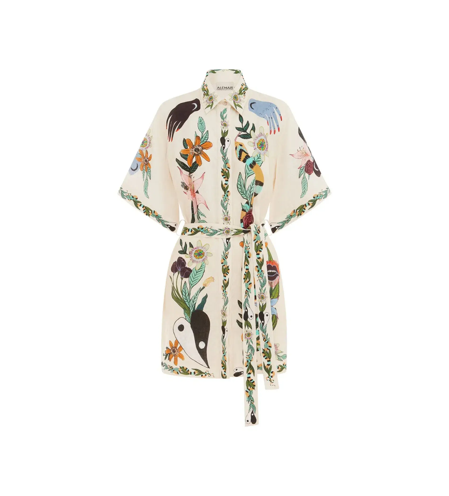 Alemais Meagan Mini Dress Floral Size 10 - Image 6