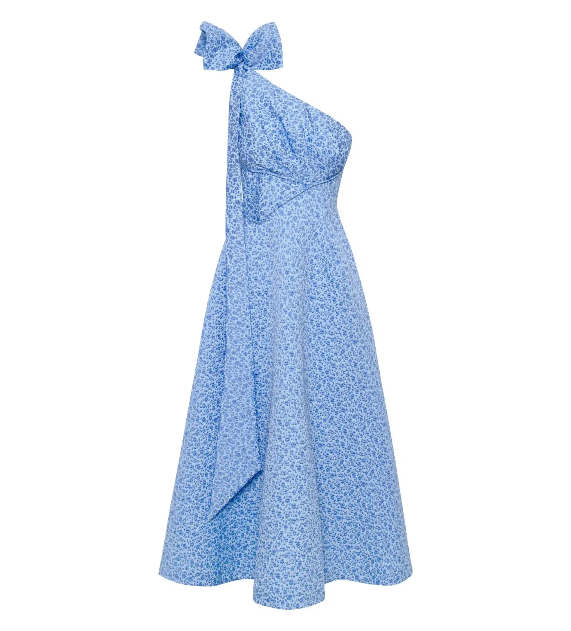 Rachel Gilbert Emiliano Gown in Blue Size 12 - Image 1