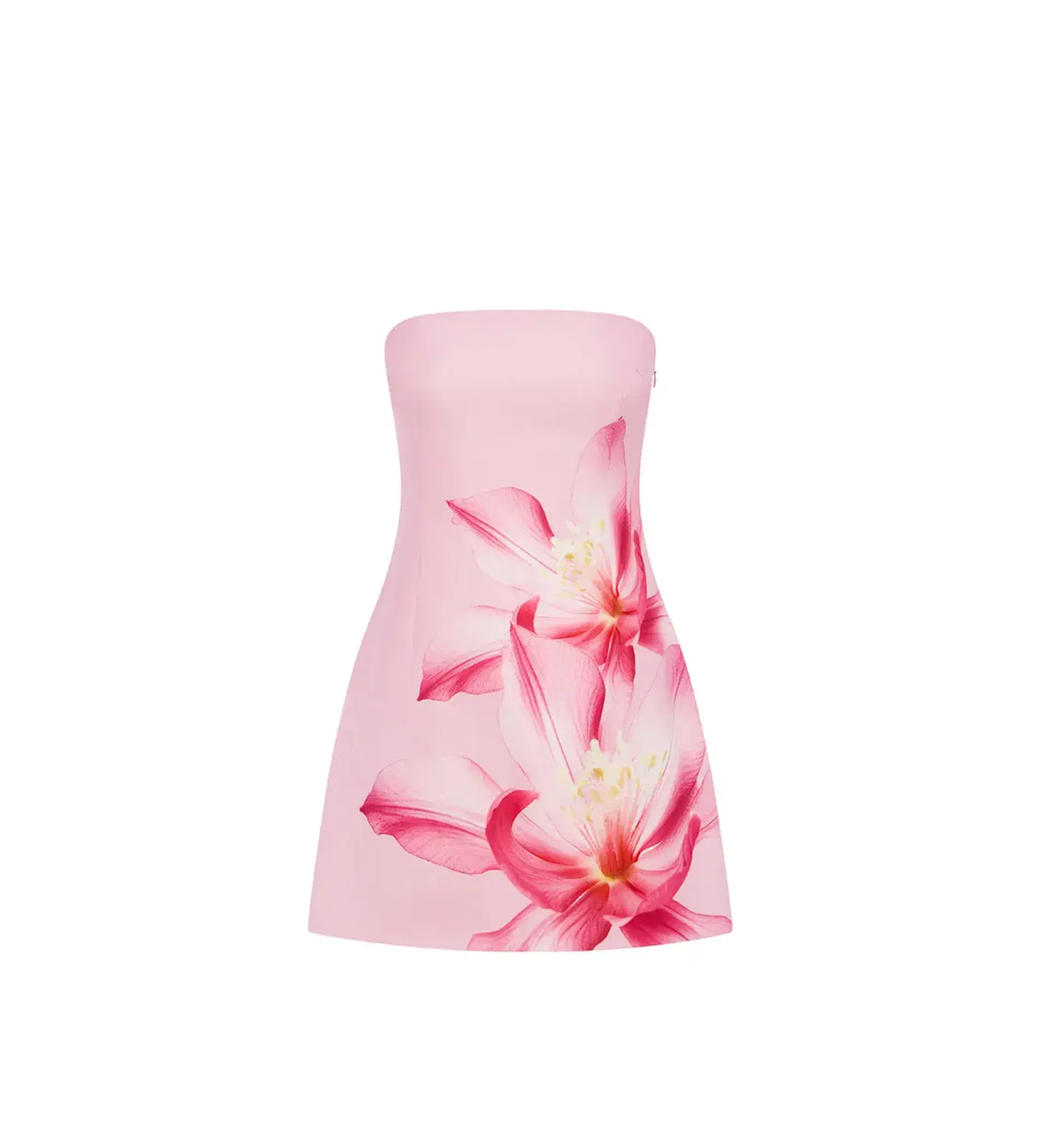 RUNAWAY THE LABEL Primrose Mini Dress Pink Flower Size XS/ AU 6 - Image 3