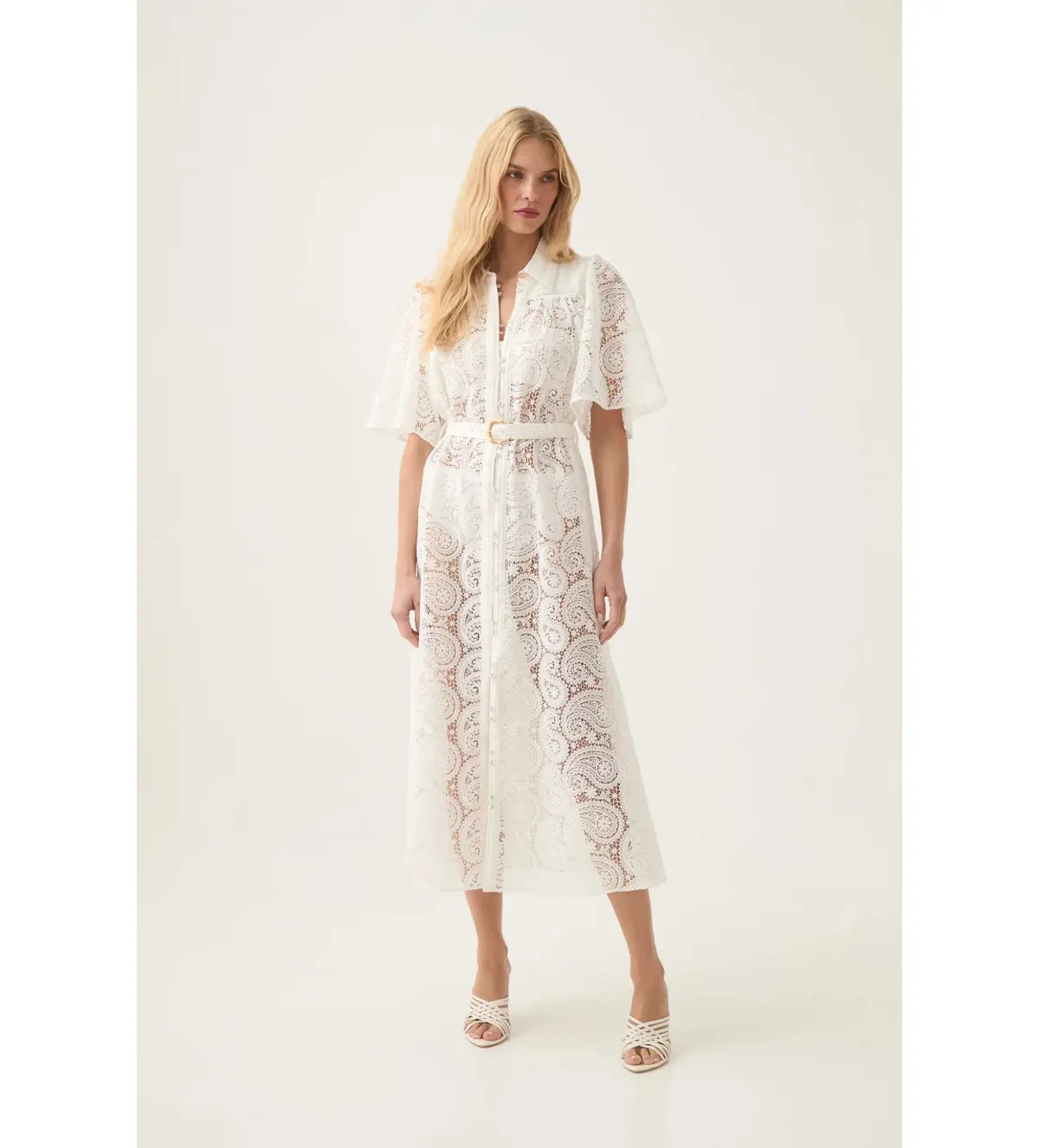 Aje Laicey Paisley Midi Dress Size 8 - Image 4