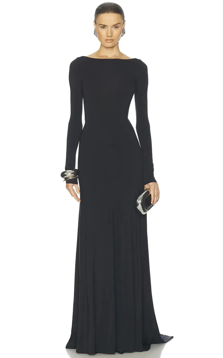 Helsa The Heidi Dress Black Maxi Size AU 8 - Image 1
