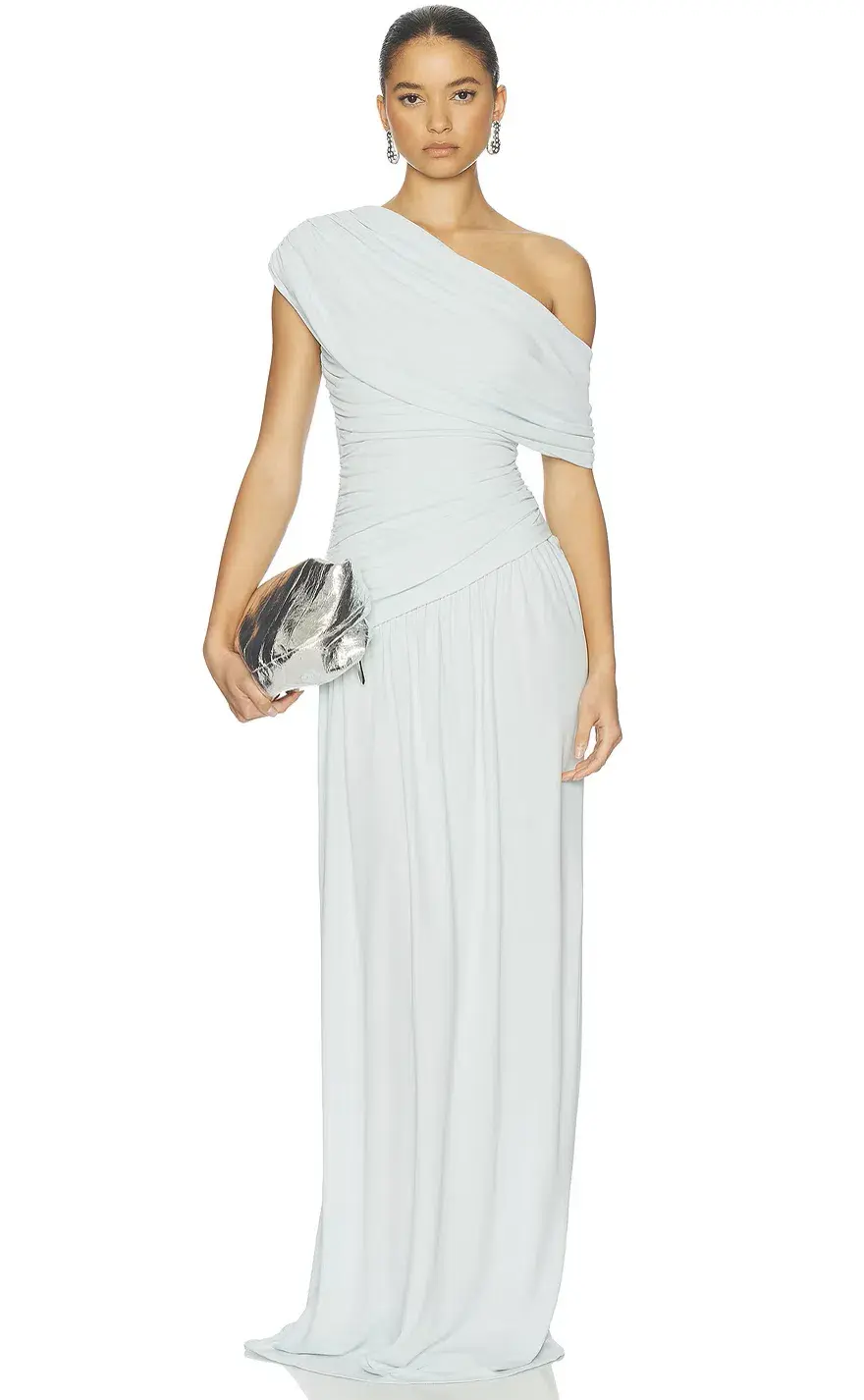Helsa The Apolla Jersey Dress Blue Size S / AU 8 - Image 3