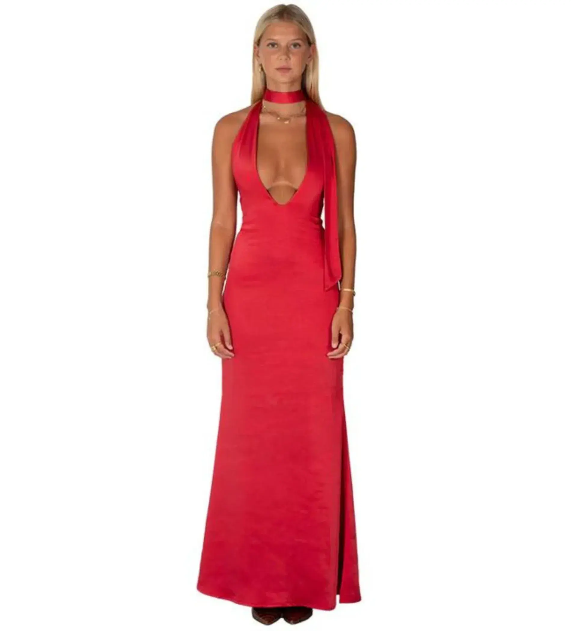 I am Delilah Margot Maxi Dress Cherry Size 6 - Image 1