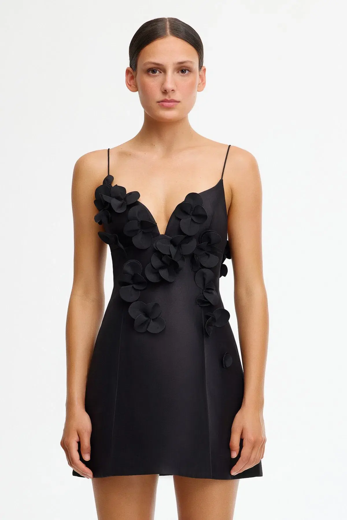 Acler Bilston Mini Dress Black Size 14 - Image 1