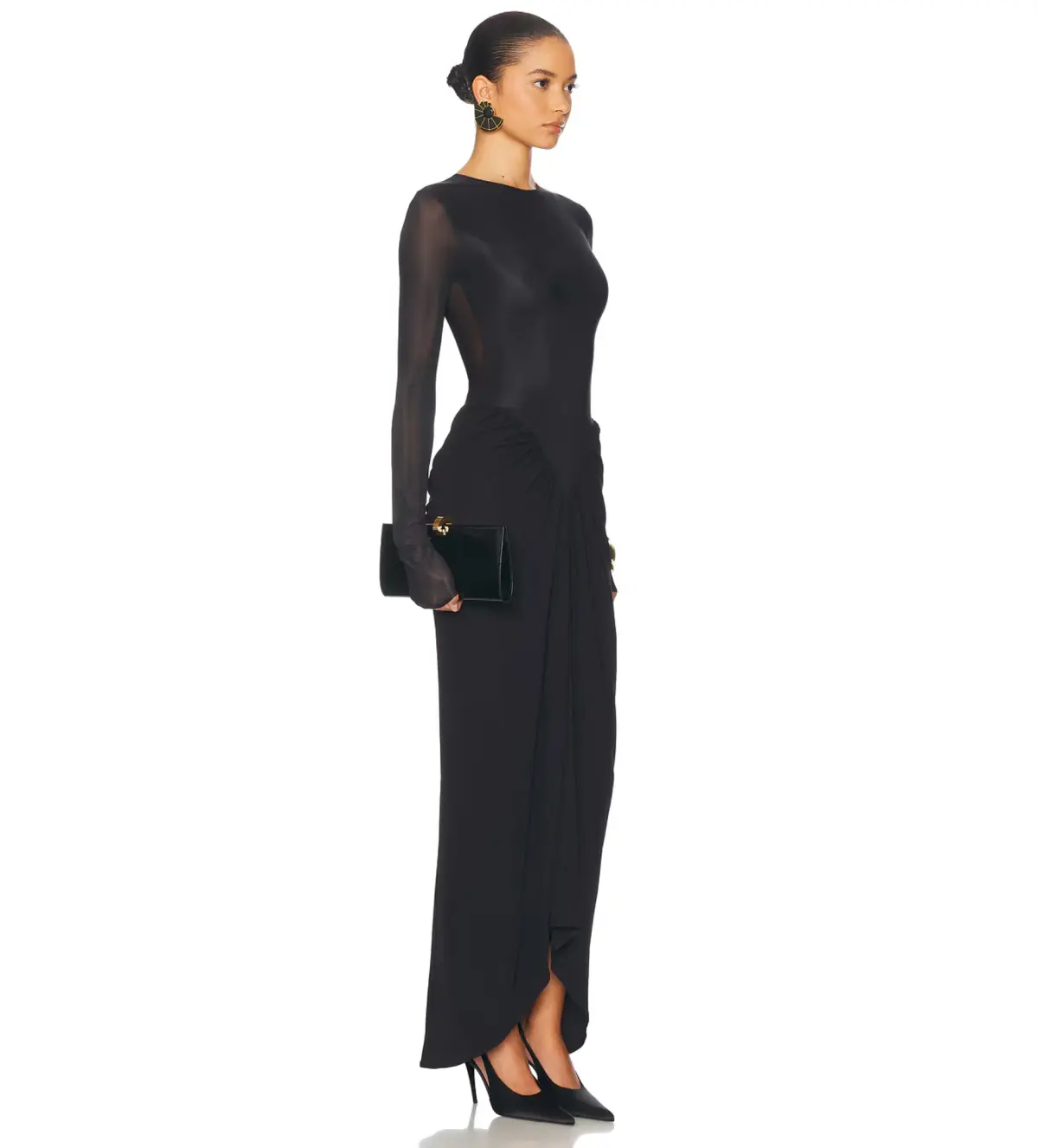 Helsa The Margot Dress Black Size XS / AU 6 - 8 - Image 2
