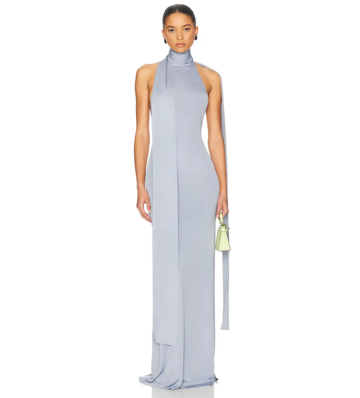 Helsa Novie Maxi Knit Dress in Sky Blue Size XS/ AU 6 - 8 - Image 1