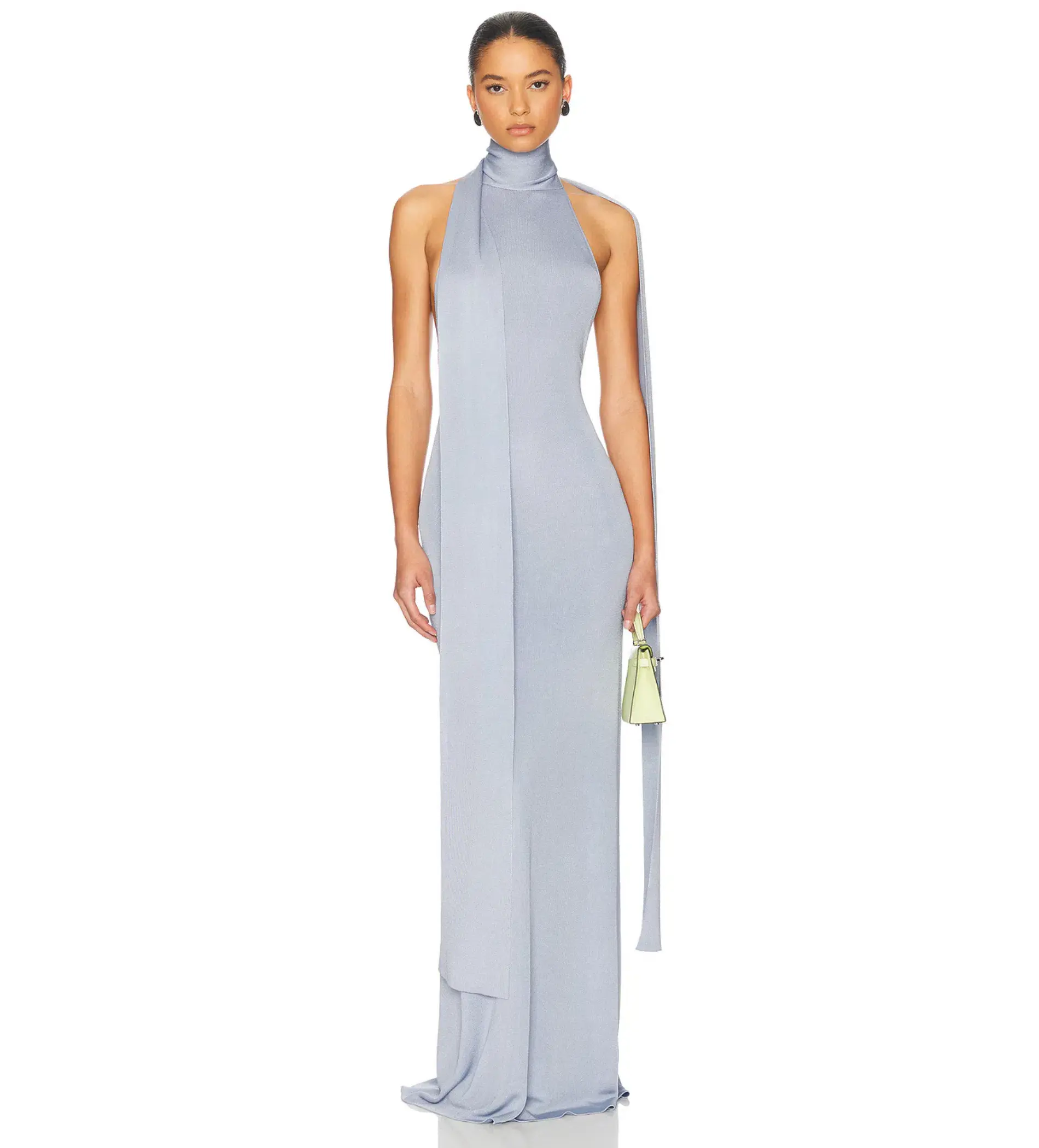 Helsa Novie Maxi Knit Dress in Sky Blue Size XS/ AU 6 - 8 - Image 1