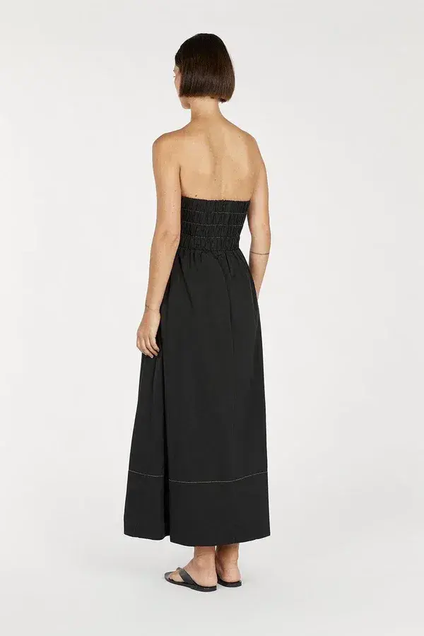 Dissh Elidy Strapless Black Midi Dress Size 10 - Image 3