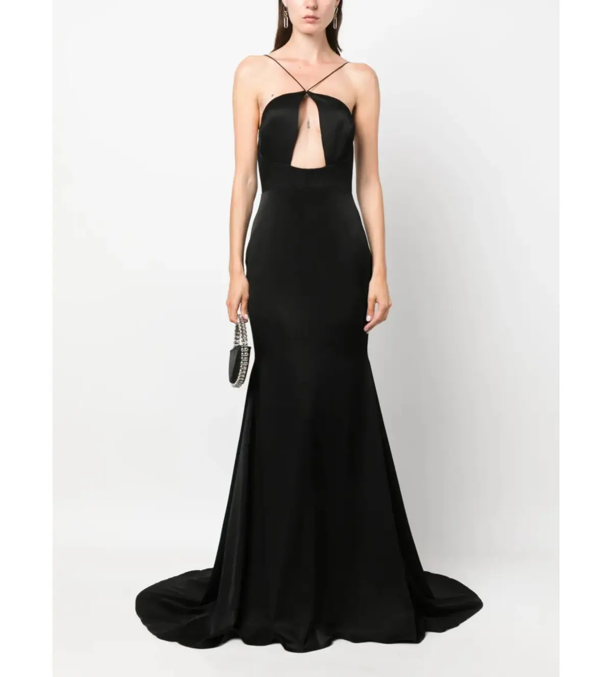 Alex Perry Dress Drake Formal Evening Gown Black Size 8 - Image 1