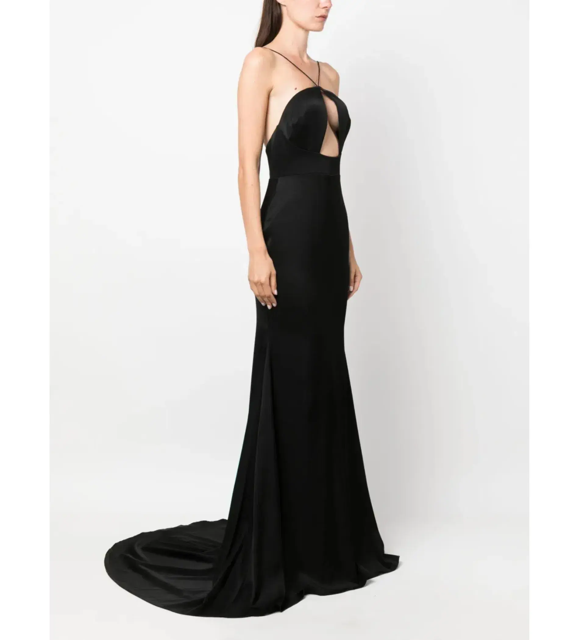 Alex Perry Dress Drake Formal Evening Gown Black Size 8 - Image 2