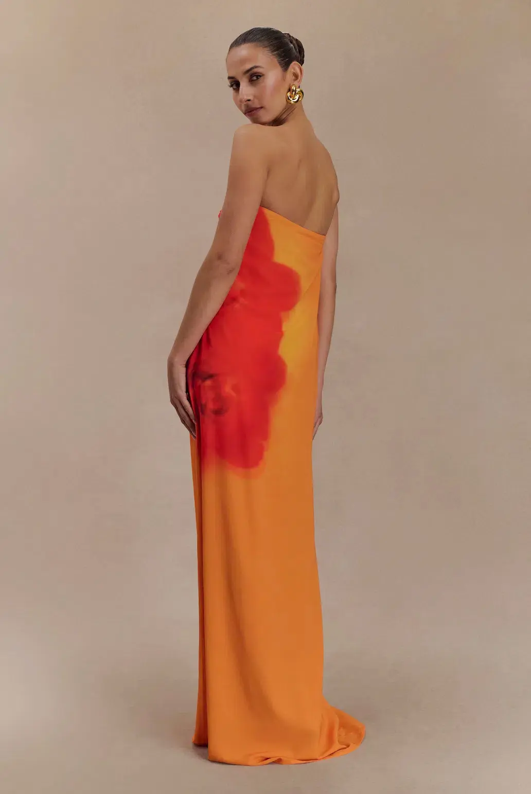 Meshki Amaya Gown Koi Orchid Print Size 10 for rent on The Volte - main image