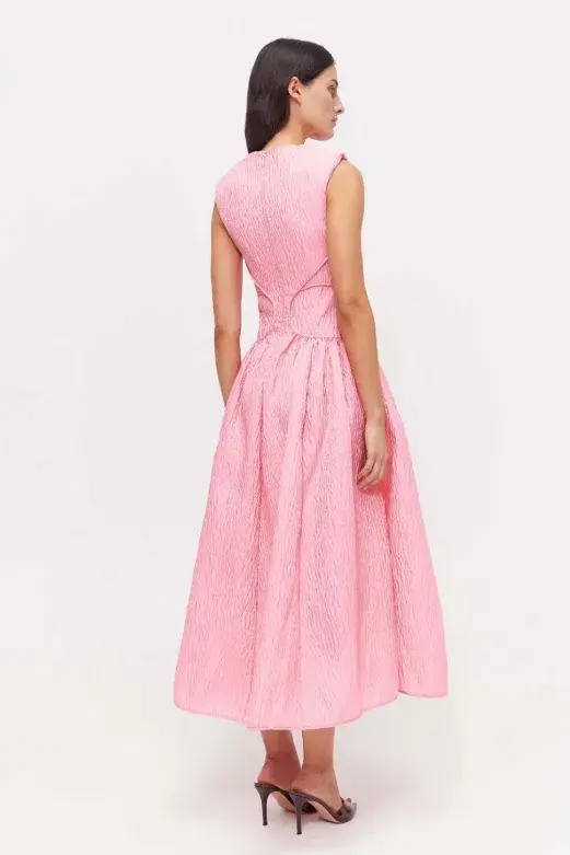 Rachel Gilbert Celia Dress Pink Size 10 - Image 3
