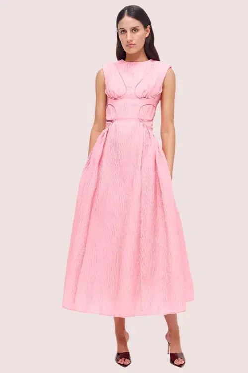 Rachel Gilbert Celia Dress Pink Size 10 for rent on The Volte - main image
