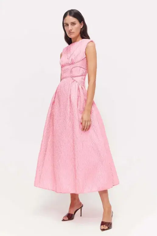 Rachel Gilbert Celia Dress Pink Size 10 - Image 2