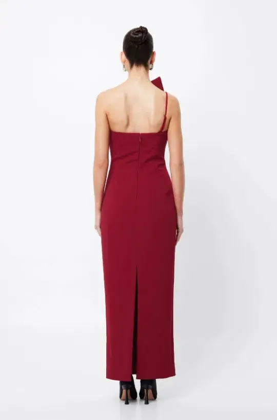 Mossmann Common Emotion Midi Crimson Dress in Red Size AU 10 - Image 3