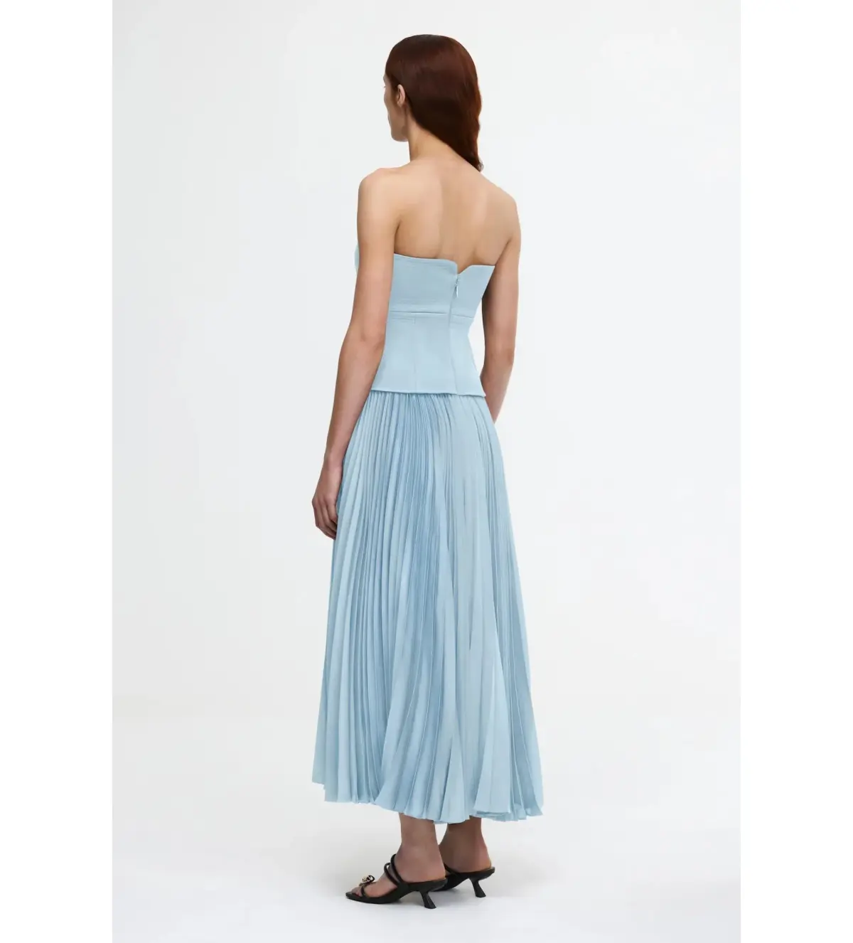 Acler Avonlea Midi Dress Celeste Blue Size 8 - Image 5