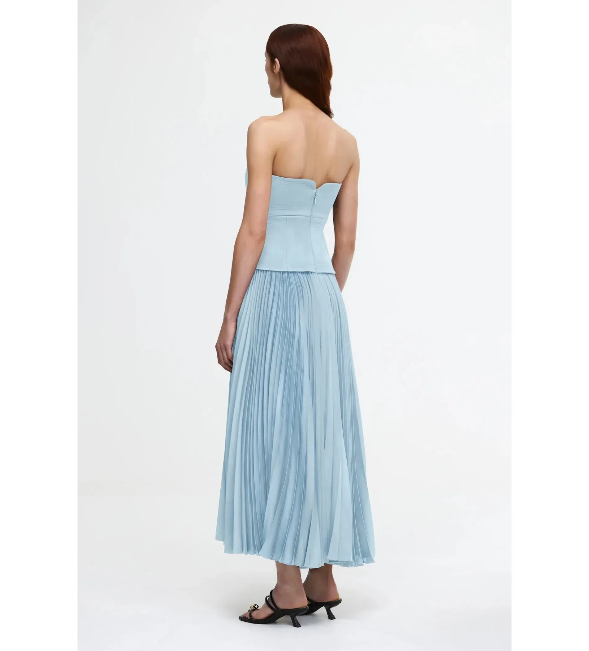 Acler Avonlea Midi Dress Celeste Blue Size 8 - Image 5