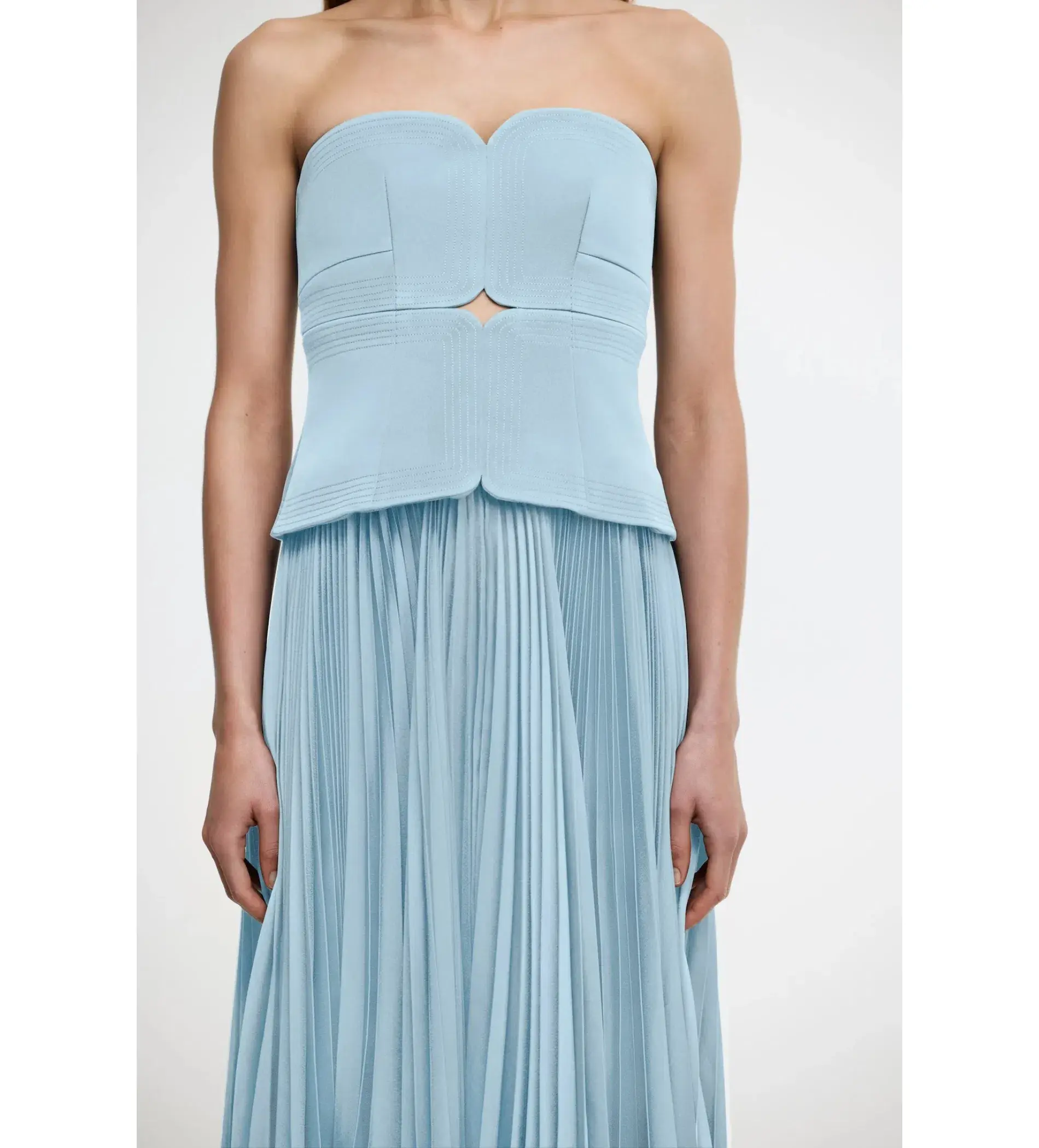 Acler Avonlea Midi Dress Celeste Blue Size 8 - Image 6