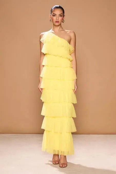 Sonya Moda Ravenna Dress Primrose Maxi Size AU 12 for rent on The Volte - main image