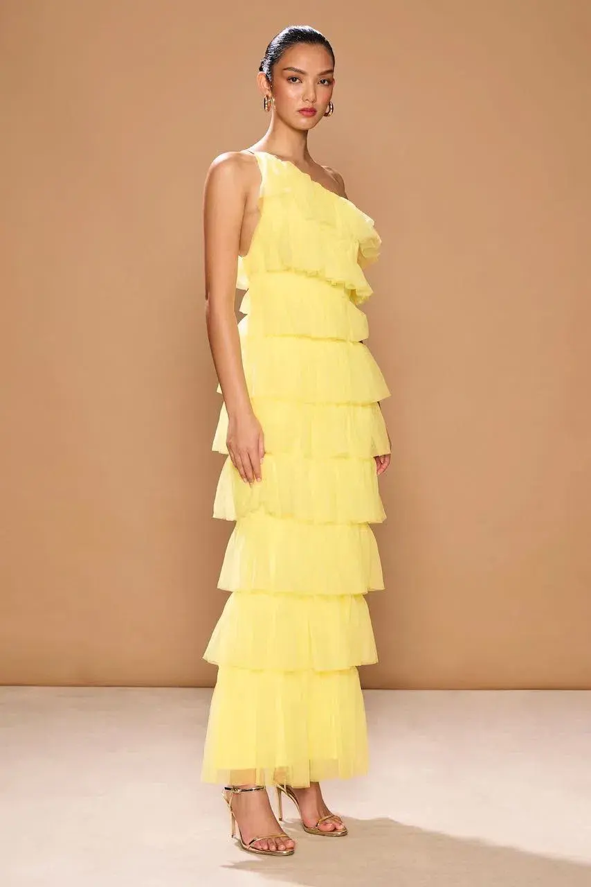 Sonya Moda Ravenna Dress Primrose Maxi Size AU 12 for rent on The Volte - main image