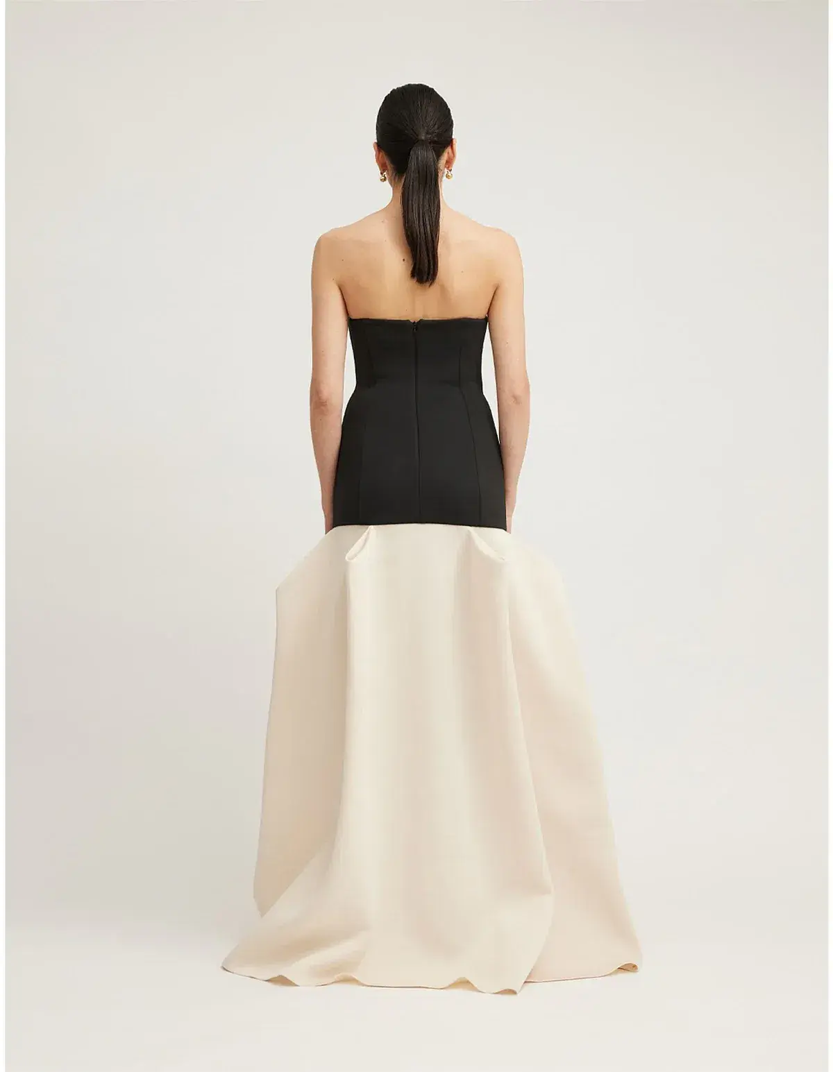 Tojha Astara Dress Maxi Black Cream Size AU 10 - Image 2