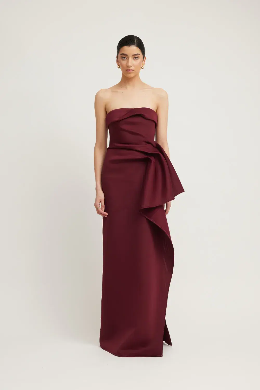 Tojha November Dress Merlot Burgundy Size 12 - Image 1