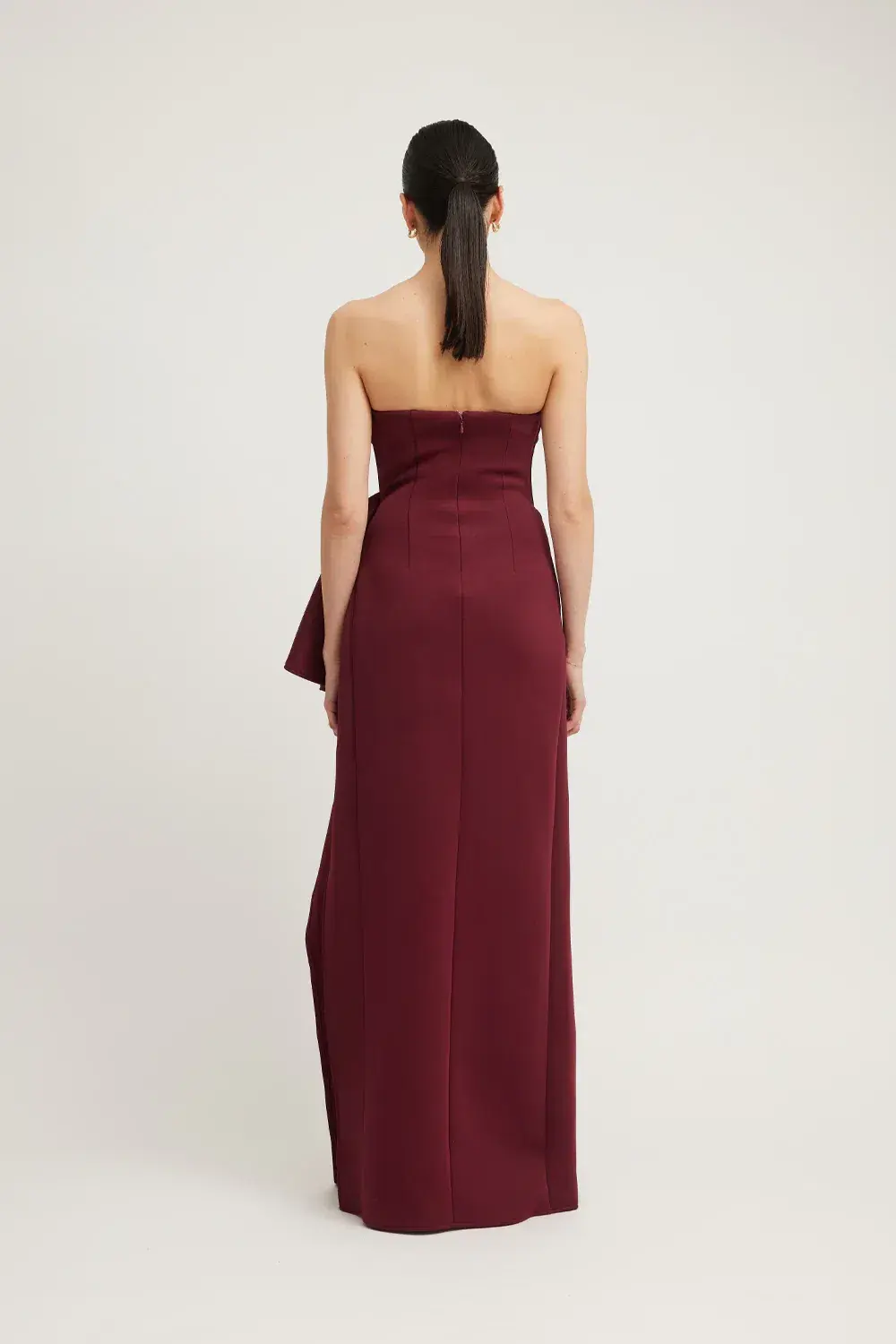 Tojha November Dress Merlot Burgundy Size 12 - Image 4