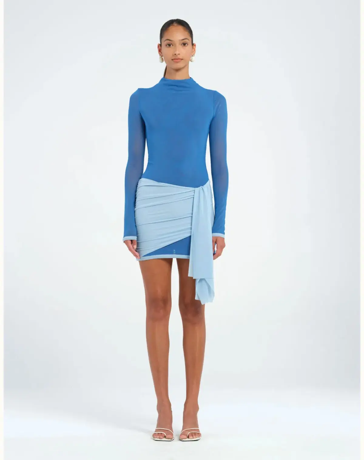 Benni Kingsley Mini Dress  Blue Size 10 - Image 1