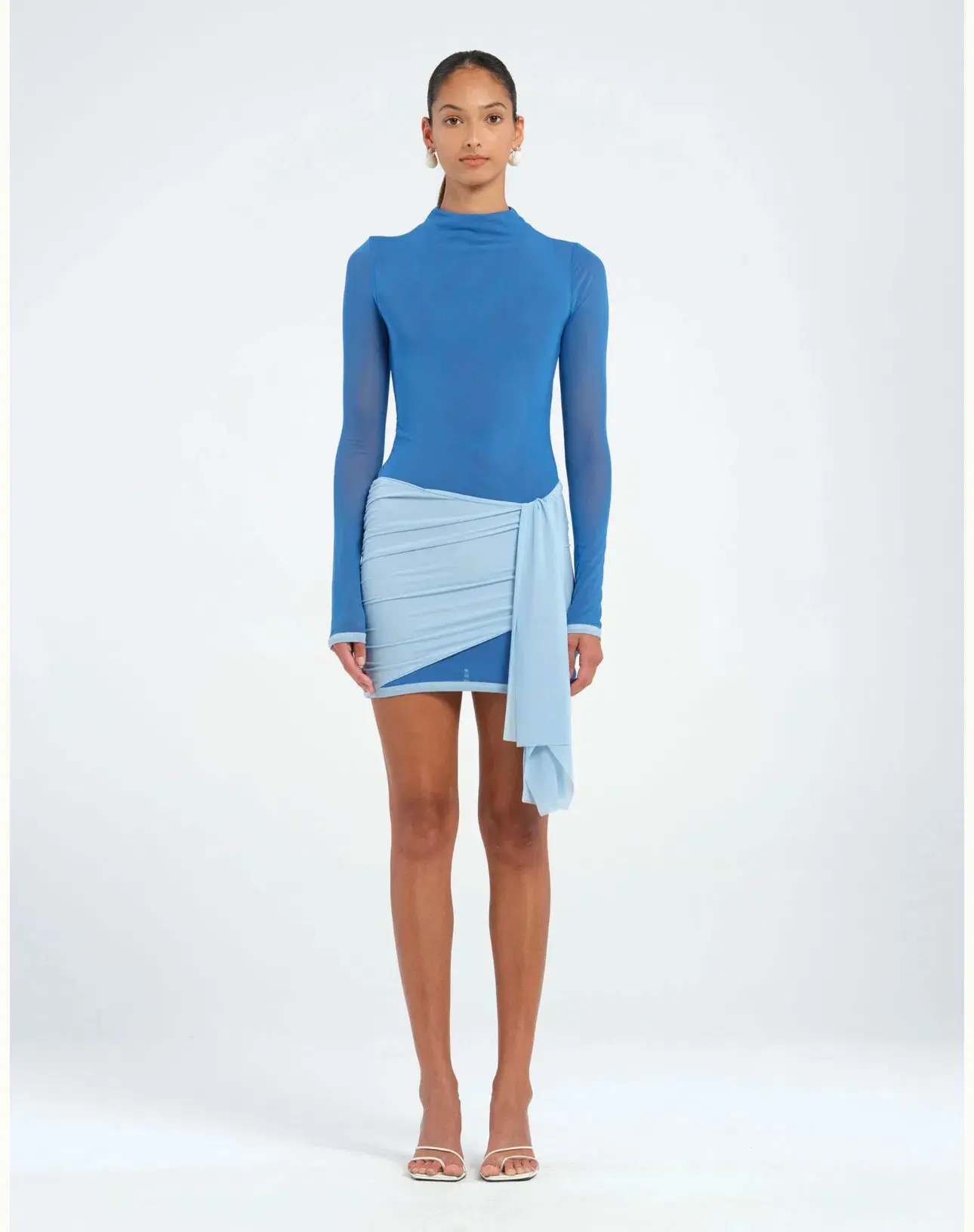 Benni Kingsley Mini Dress  Blue Size 10 - Image 1