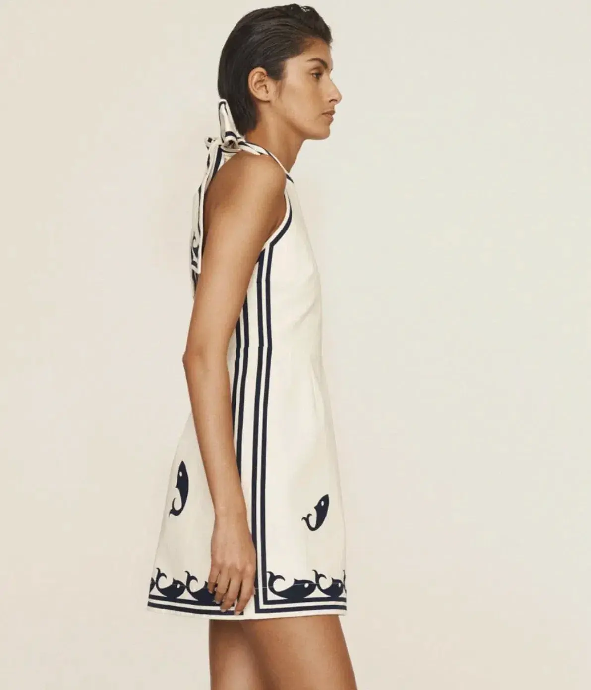Alemais Marine Mini Dress Size 12 - Image 3