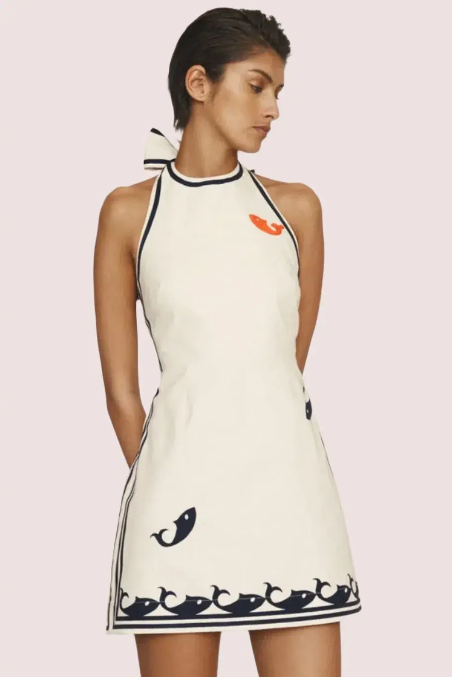 Alemais Marine Mini Dress Size 12 - Image 1