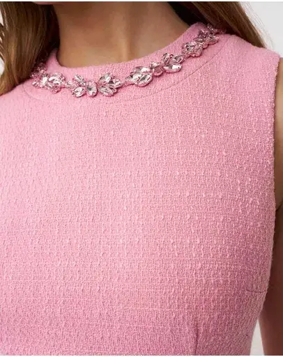 By Johnny Santina Shift Mini Dress Pink Size AU 6 - Image 4