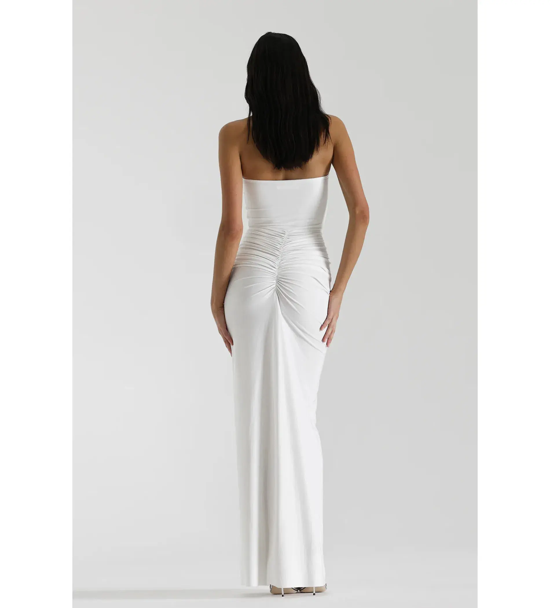Natalie Rolt White Shontae Gown Size AU 8 - Image 3