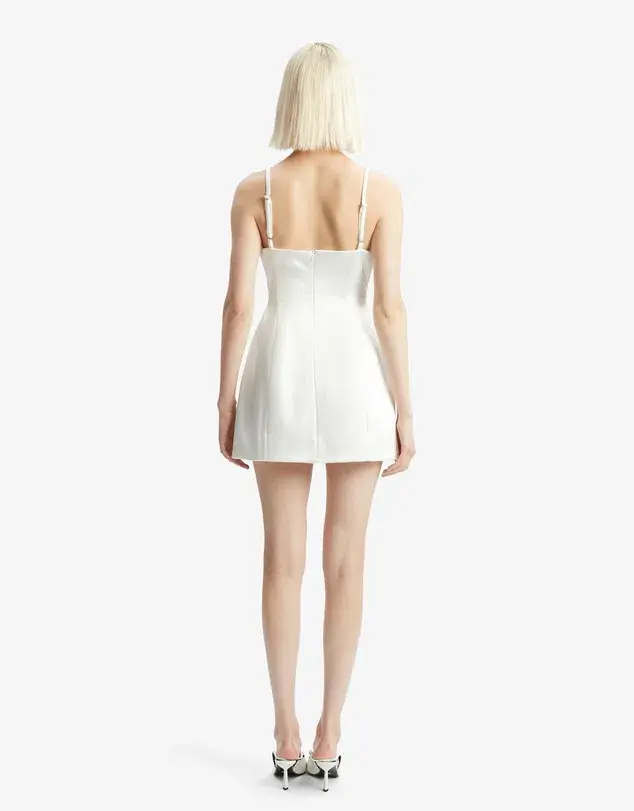 Bardot Marcello Hourglass Mini Dress White Size 8 - Image 2
