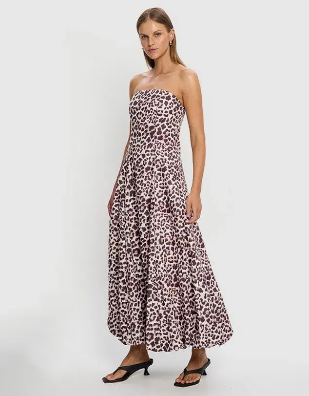 Kivari Reese Maxi Dress Print Size 10 for rent on The Volte - main image
