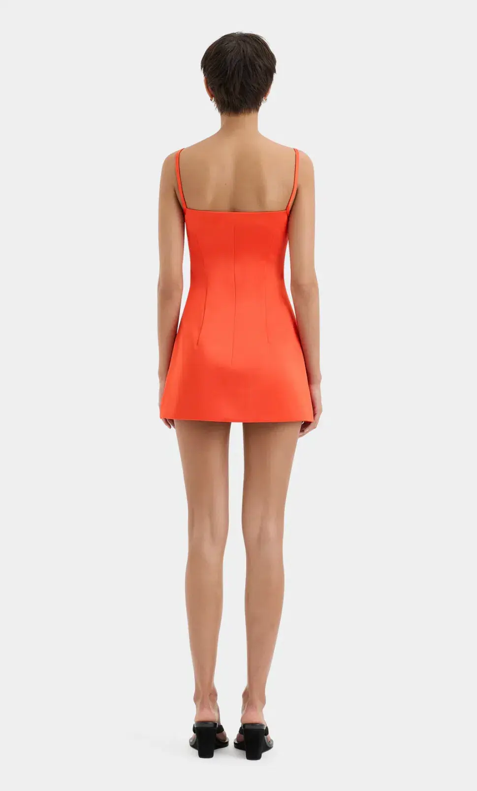 Sir Poppy Contoured Mini Dress Tangerine Size 4 / Aus 14 - Image 3