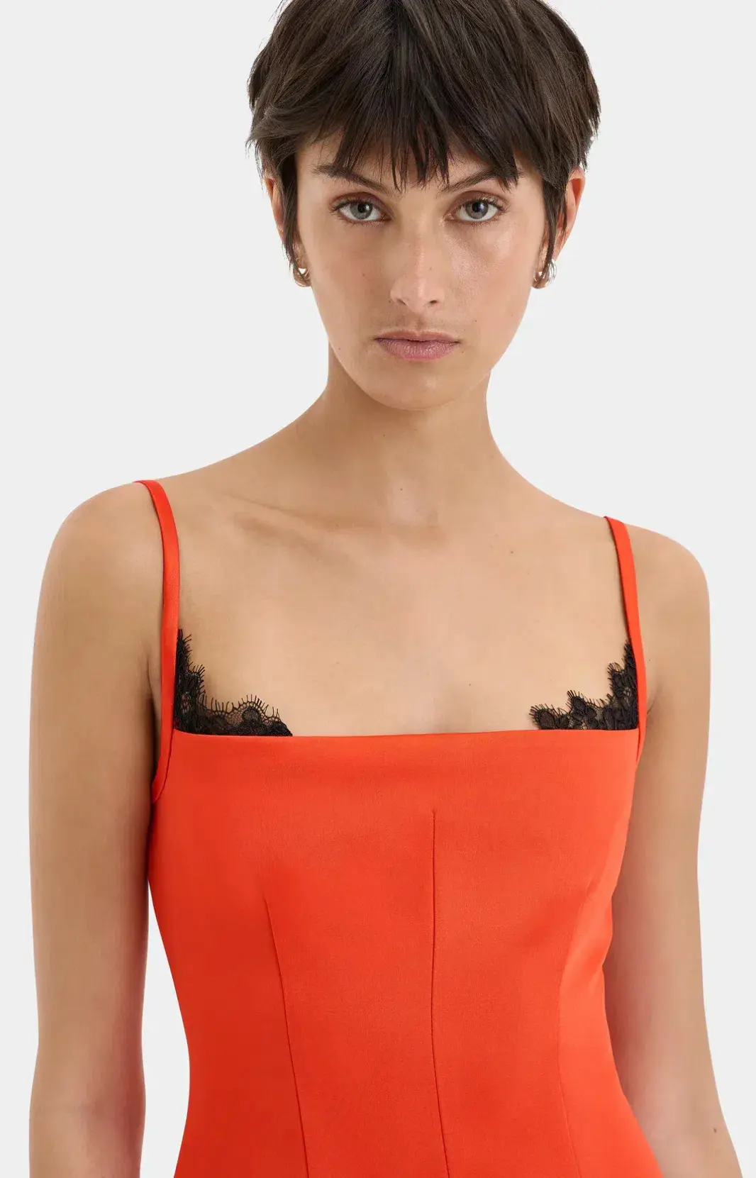Sir Poppy Contoured Mini Dress Tangerine Size 4 / Aus 14 - Image 4